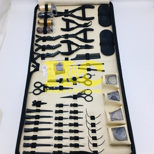 Kit de pinces professionnelles pour extensions de cheveux - Acier inoxydable de qualité chirurgicale, fonction micro-perles confortable, ciseaux inclus - Product Image 4