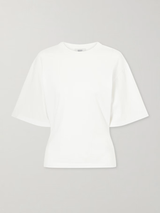 เสื้อครอปท็อปสีขาวแบบยูนิเซ็กส์ ทรงหลวม สไตล์ลำลอง สำหรับผู้ใหญ่ ผลิตจากเส้นใยไม้ไผ่ 100% - Product Image 1