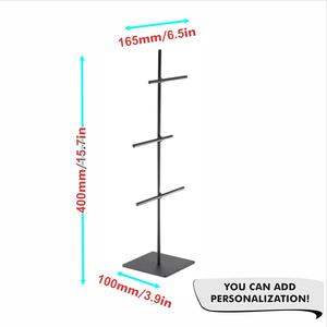 Expositor Vertical de Joyería con Barras Cruzadas Escalonadas, Diseño que Ahorra Espacio, Organizador de Collares y Pulseras, Almacenamiento Elegante - Product Image 5
