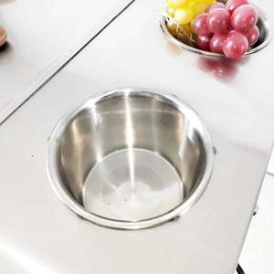Machine à glace roulée 18x18 pouces avec plateau de congélation carré unique et 3 réservoirs, dégivrage automatique et température intelligente IA Contrôle - Product Image 4