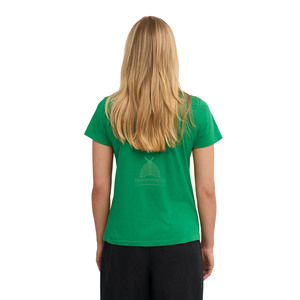 Camiseta Lisa para Mujer, Manga Corta, Informal, Suave, Transpirable, de Algodón, Básica, Estampada, Cómoda para Uso Diario en Verano - Product Image 2