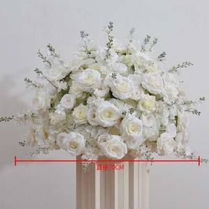 Centros de Mesa Modernos de Seda de Alta Calidad para Bodas, Decoración con Bola de Flores Artificiales de 70 cm de Diámetro, Estilo Romántico |   Horti Club - Product Image 2