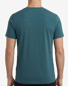 Camiseta Deportiva de Manga Corta con Cuello en V para Hombre, de Secado Rápido, Transpirable, que Absorbe la Humedad, Corte Regular, Informal - Product Image 3