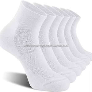 Calcetines de Algodón Transpirables en Blanco y Negro, Calcetines de Vestir de Punto para Hombre de Negocios, Calcetines Formales - Product Image 1