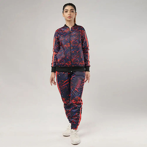 Wholesale OEM Custom Made 100% <b>Polyester</b> made <b>Hoodie</b> and Sweatpants Set Women Sublimation Tracksuits for Sale - Product Image 1