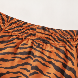 Shorts unisexes à imprimé tigre, dernière tendance, coupe classique, en polyester extensible pour adultes - Product Image 2