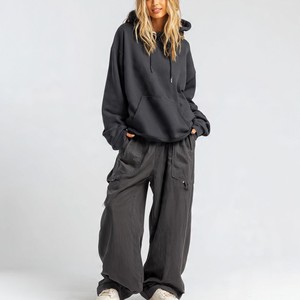Women's White Eco-Friendly Beaded Tracksuit Solid Color Full Sleeve Hooded <b>Joggers</b> Set Autumn Breathable Casual Regular Fit 100% - Product Image 5