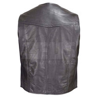 Gilet en cuir pour homme à prix raisonnable, taille adulte, bonne qualité, 100% cuir, gilet tendance