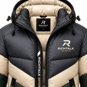 Chaqueta Acolchada con Capucha para Hombre, Nuevo Estilo, Tejido Suave y Cálido, Material Cómodo y Duradero, Transpirable y Ecológico - Product Image 4