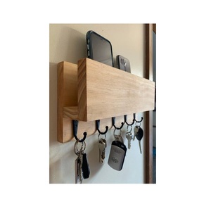 Porte-clés mural décoratif en bois : l'organisateur d'entrée élégant pour optimiser le rangement domestique avec un style mural sophistiqué et une touche de grâce - Product Image 6