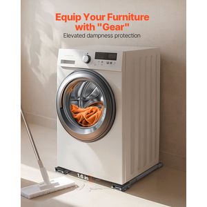 Carrelli per Elettrodomestici Resistenti con Capacità di Carico di 150 kg, Base Regolabile per Lavatrice, Asciugatrice e Altri Elettrodomestici - Product Image 3