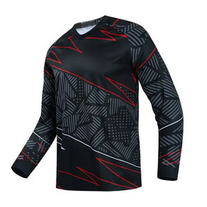 Jersey de Carreras Sublimado Personalizado, Transpirable, Tallas Grandes, Ropa Deportiva MTB, para Motocross, Carreras de Motos y Autos - Product Image 1