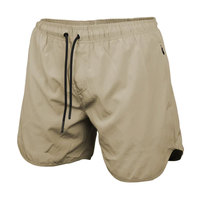 Short de sport pour homme à taille élastique mi-haute, séchage rapide, respirant, en coton teint uni, idéal pour la gym et l'entraînement – Vente chaude, personnalisable avec logo