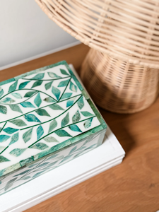 Caja de Joyería de Lujo Hecha a Mano con Incrustaciones de Hueso y Resina, Diseño Elegante para Mujer, Caja Decorativa para Guardar Joyas - Product Image 2
