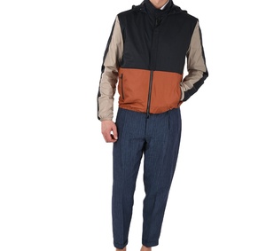 Factory Custom Nylon Woven Men's Windbreaker <b>Jacket</b> <b>With</b> Zip <b>Pocket</b> For Outdoor Hiking Running Sports Street Wear In Summer - Product Image 6