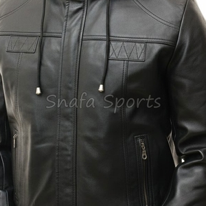 Blouson en cuir élégant pour homme, couleur personnalisée, 100% cuir, design personnalisé - Product Image 3