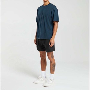 Camiseta de Manga Corta para Hombre, Cuello Redondo, Color Sólido, Corte Regular, Estilo Casual, 100% Algodón Jersey, Transpirable - Product Image 4