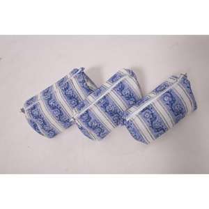 Pochette de maquillage en coton à imprimé floral, pochette de rangement pour cosmétiques, organiseur de toilette à fermeture éclair, sac de voyage floral - Product Image 6