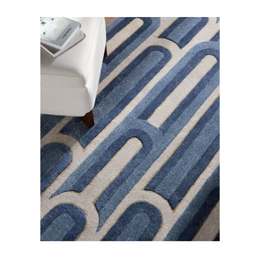 พรมขนสัตว์วิสโคสทำมือสุดหรูทันสมัย พรมปูพื้นนุ่มแบบทัฟท์ด้วยมือ สำหรับห้องนั่งเล่น ห้องนอน โรงแรม และตกแต่งภายใน - Product Image 2