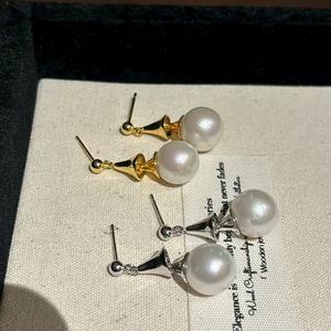 Pendientes Largos de Moda Francesa de Alta Gama, Diseño Exquisito de Cuentas Casi Redondas, Versátiles para Mujeres con Estilo Fresco y Juvenil - Product Image 2