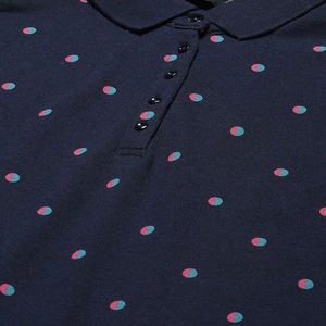 Chemises de golf imprimées décontractées pour femmes, anti-plis et anti-boulochage, avec col boutonné, design uniforme, vente en gros - Product Image 6