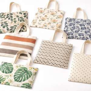 Cotton <b>Canvas</b> Biodegradable Reusable Eco-Friendly Patch Handle Shopping Sack Carry Bag Customizable Colors Silk Screen Printed - Product Image 5