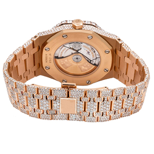 Montre de luxe tendance en acier inoxydable avec mouvement à quartz serti de moissanite, aspect diamant, directement de l'usine - Product Image 2