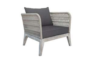 Tropical <b>Outdoor</b> <b>Sofa</b> Set with UV-Resistant PE <b>Rattan</b> and High-Density Foam Cushions for Villa Garden Use - Product Image 2