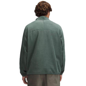 Servicio OEM ODM, Sudadera Polar con Cierre de Cremallera de 1/4, Cuello Alto, Corte Regular, para Hombre - Product Image 6