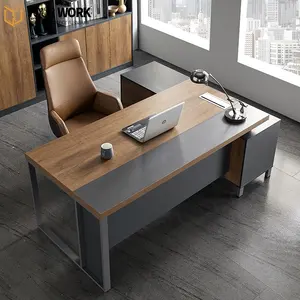 Mesa de escritório, alta qualidade, moderna, design, clássico, mdf, forma l, móveis, combinação, mesa