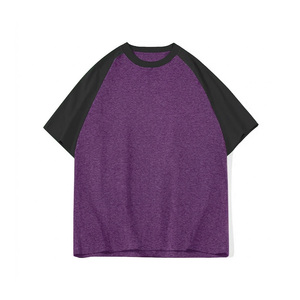 T-shirt Streetwear Unisexe Col Rond Colorblock 200 g/m² Coupe Classique Personnalisable avec Logo Imprimé en Relief - Product Image 3