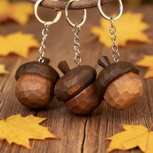 พวงกุญแจไม้สไตล์เรียบง่าย ทนทาน เหมาะสำหรับเป็นของขวัญและของแจก - Product Image 2