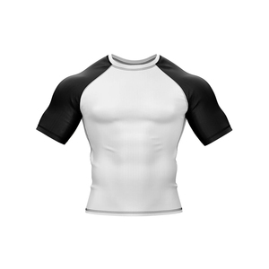 เสื้อแรชการ์ดแขนสั้นป้องกันแสงแดด UPF50+ สำหรับเล่นเซิร์ฟ ว่ายน้ำ MMA ต่อสู้แบบกราปลิง และว่ายน้ำ - Product Image 4