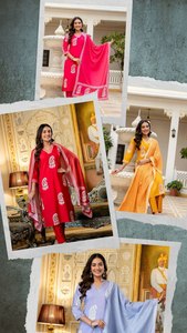 Ordene Ahora Nuevo Diseño de Salwar Kameez con Cuello en V, Estilo Casual y para Fiestas, en Viscosa y Rayón con Bordado, para Mujer - Product Image 6