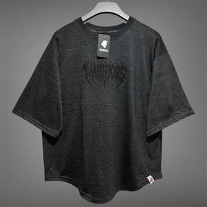 Custom <b>Gothic</b> Tribal Graphic T <b>Shirt</b> Heavyweight Cotton Curved Hem Oversized Boxy Fit Puff Screen Print T <b>Shirts</b> - Product Image 4