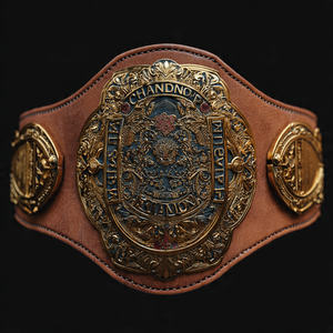 Ceinture de championnat de boxe et de lutte, ceinture de champion du monde poids lourd OEM - Product Image 2
