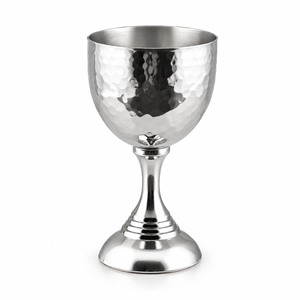 Copa de Vino de Metal Martillado Hecha a Mano con Acabado en Cobre, Copa Elevada para Beber, Ideal para Bodas, Fiestas y Bares - Product Image 1