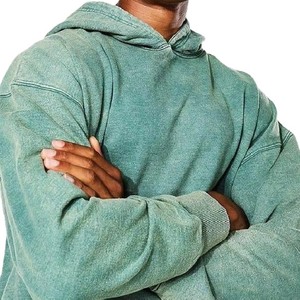 Sudadera con Capucha para Hombre, Personalizada, 400 GSM, 100% Algodón, Lavado Ácido, Felpa Francesa, Estilo Oversize, Ideal para Invierno, Venta al Por Mayor - Product Image 4
