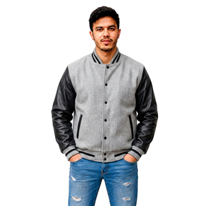 Veste universitaire personnalisée avec patchs tissés, fabricant de vêtements streetwear, vêtements d'extérieur, vente en gros, fournisseur de vêtements à marque privée - Product Image 6