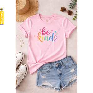 Camiseta de mujer Samavia con estampado personalizado OEM, tela de peso medio 140gsm, jersey de PC |   Camisetas Lisas RTS con Servicio DDP - Product Image 6