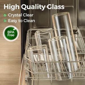 1 Qt <b>Clear</b> Glass Storage <b>Containers</b> with Lids Organize Pantry Food Storage Jar Canister Set of 6 Food Storage & <b>Container</b> - Product Image 4
