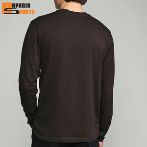 Men's Round Neck Heavyweight Streetwear Long Sleeve T Shirt Manufacturer Oversized Mens Long Sleeve Cotton T-Shirt for Men - Product Image 2