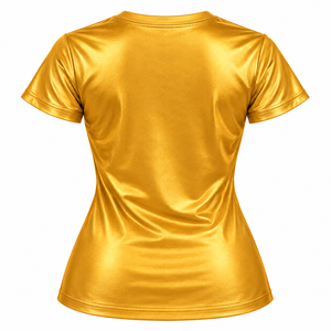 Camiseta KDP para Mujer con Gráfico de Letras de Hermandad, Manga Corta, Cuello Redondo, Algodón Suave, Cómoda, Informal y a la Moda - Product Image 4