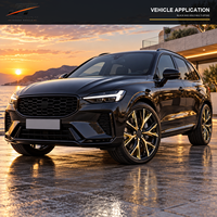 Jantes forgées 6061-T6 à 10 branches en Y, noires brillantes, concaves, de 18 à 22 pouces, 5x108, 5x112, 5x120 pour BMW, Audi, Mercedes-Benz