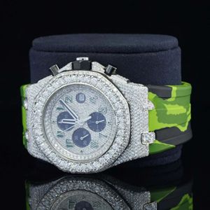 Montre Moissanite Personnalisée de Haute Qualité, Sertie de Diamants VVS, Style Hip Hop, Cadeau pour Homme - Product Image 1