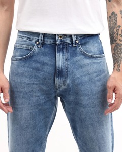 Best Men's Wide Leg Cotton Woven Raw Selvedge Denim Comfortable Stretch Eco-Friendly Midweight for Athletic <b>Thighs</b> Work Classic - Product Image 6
