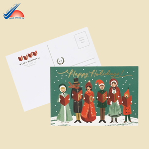 Colección de Tarjetas Artísticas de Temporada con Elementos Navideños Dibujados a Mano - Product Image 1