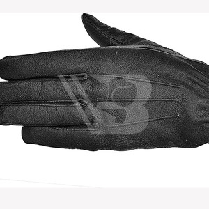 Guantes de Conducción de Cuero de Cabra de Color Natural de Primera Calidad, Guantes de Seguridad Industrial de Algodón para Protección de Manos de Conductores - Product Image 6