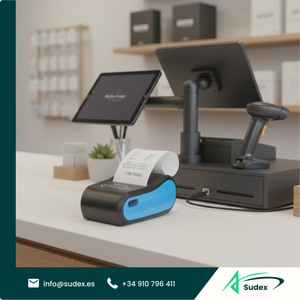 Sudex JP-M3 <b>Portable</b> 58mm Thermal Receipt <b>Printer</b> Durable <b>Mini</b> POS Ticket <b>Printer</b> for Shops and Supermarkets - Product Image 1