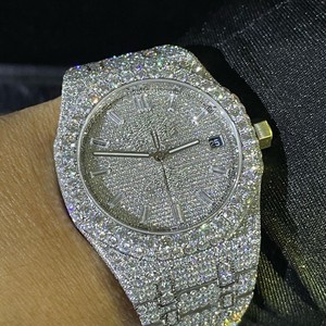 Reloj de Lujo Personalizado Hecho a Mano, Estilo Hip Hop Clásico Unisex, Mecánico Automático ETA, Acero Inoxidable, Cristal de Zafiro, 100 - Product Image 6